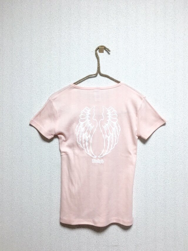 【Wing】Rocky's オリジナルTシャツ ピンクの画像1枚目