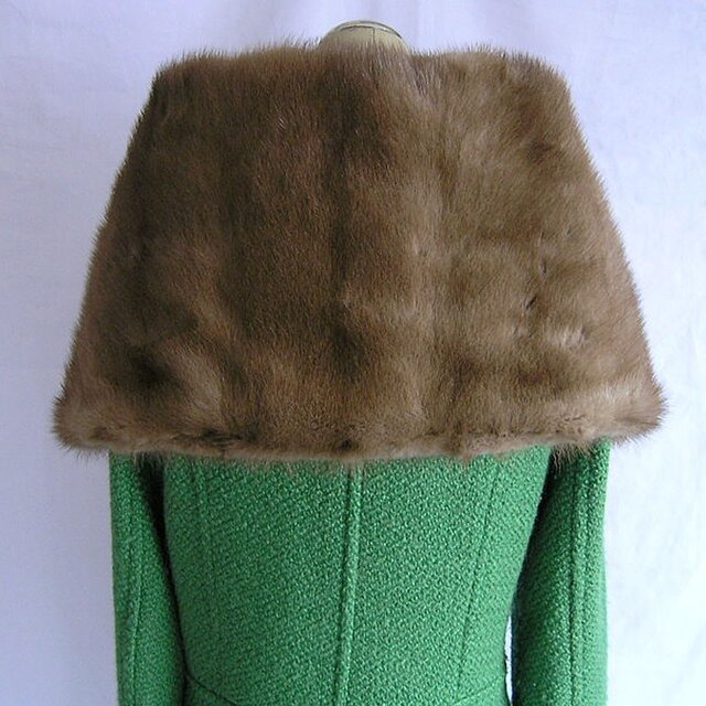 ハンドメイド♪優しいパステルミンクのスヌード　絶品ミンク　フルスキン　1点限り new antique fur ¶ パステルミンク∞かなり大nejiriスヌード/ストール
