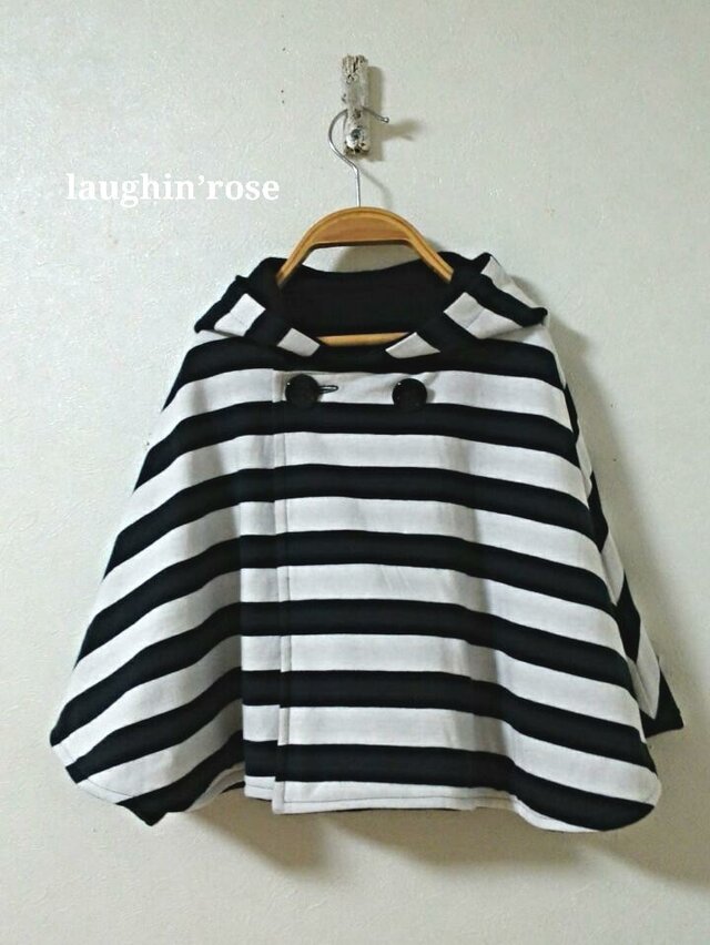 winter&springマリン・リバーシブルマントsize70~95の画像1枚目