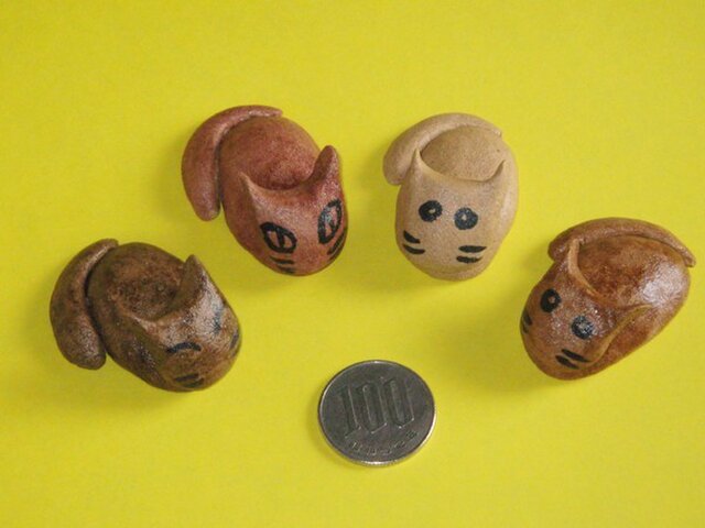 猫のハシ置きセット(WOOD)の画像1枚目