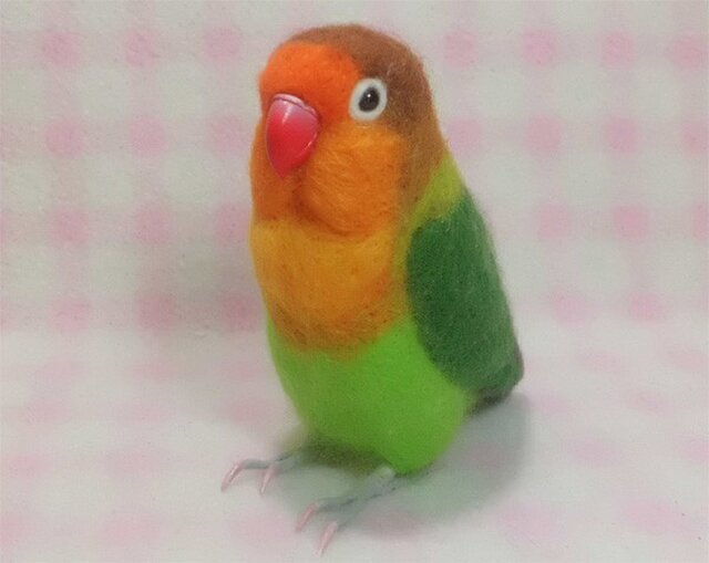 ルリコシボタンインコさん インコ 鳥 手作り - おもちゃ