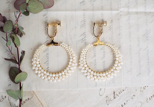 21春夏新色 淡水パールイヤリング クライマックスセール Askforney Com