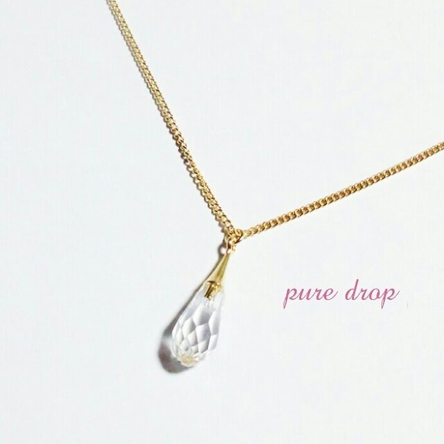 *pure drop*ネックレス《gold》の画像1枚目