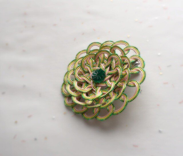 水引ヘアクリップ*梅蕙草の画像1枚目