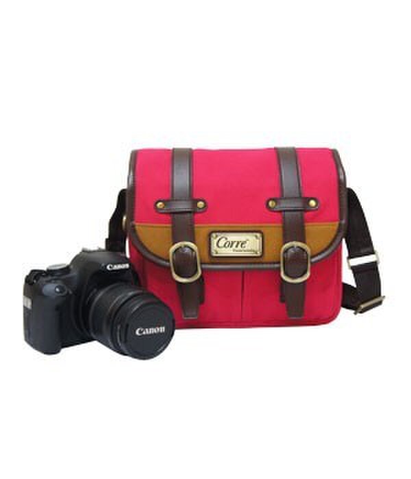 カメラバッグとしても使用可能 丈夫でかわいいショルダーポーチ ピンク Iichi ハンドメイド クラフト作品 手仕事品の通販