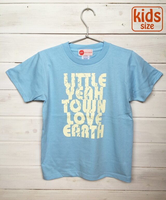 LOVE EARTH ライトブルー Tシャツの画像1枚目