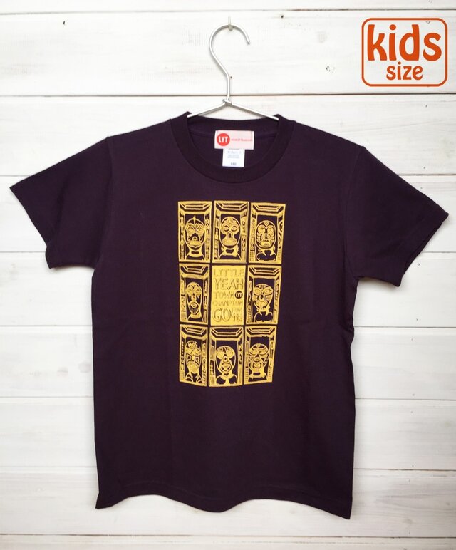 MASK TOWN ディープパープル Tシャツの画像1枚目