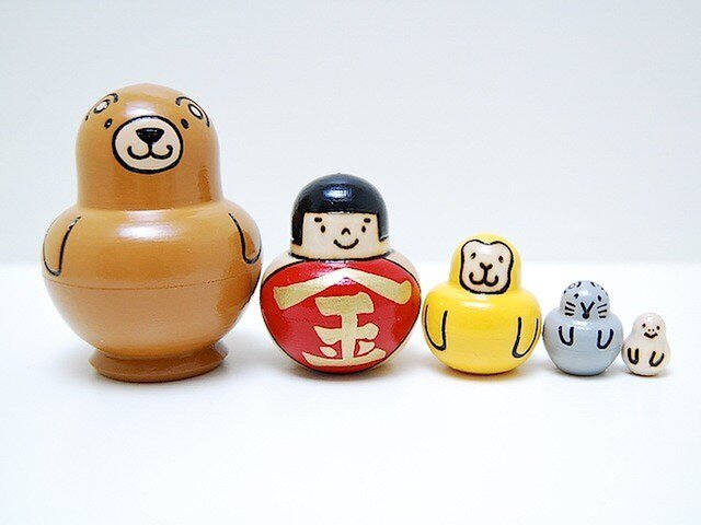 金太郎＊マトリョーシカ＊仲良し5人衆［2］ | iichi 日々の