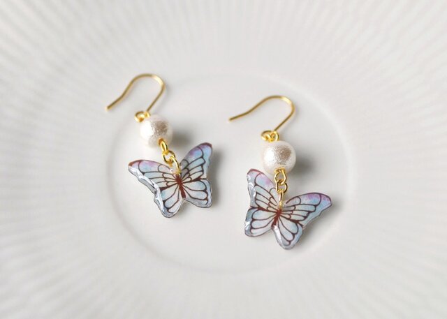 033 BUTTERFLY DROP PIACE(イヤリングOK)の画像1枚目
