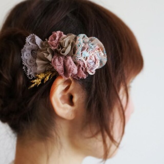 お花畑ヘアーピンの画像1枚目