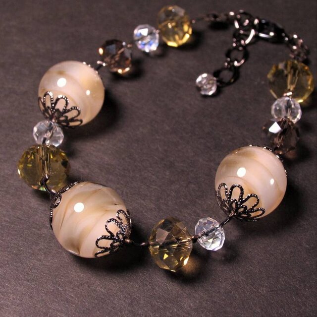 とんぼ玉 ブレスレット ガラスジュエリー 大阪 伝統 工芸 ビーズ