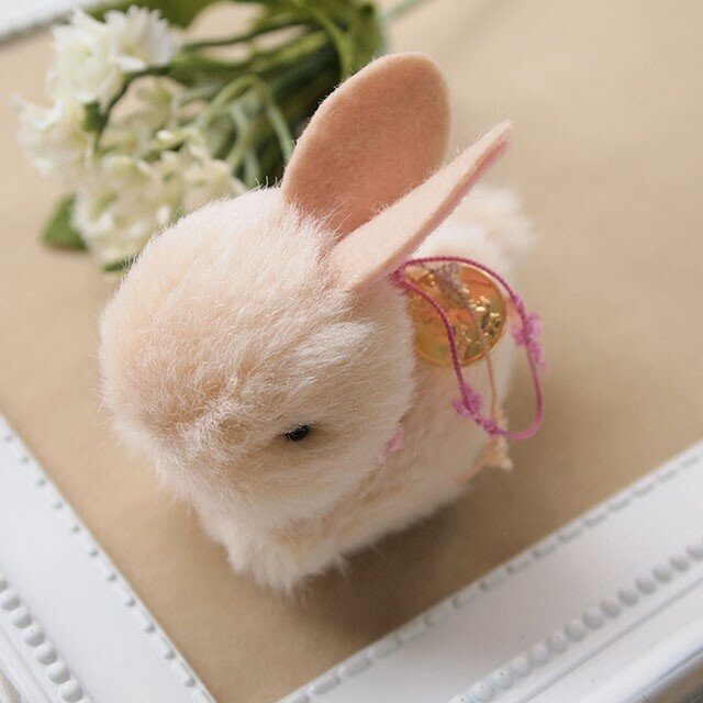 【再販】ちいさなぬいぐるみうさぎベージュ