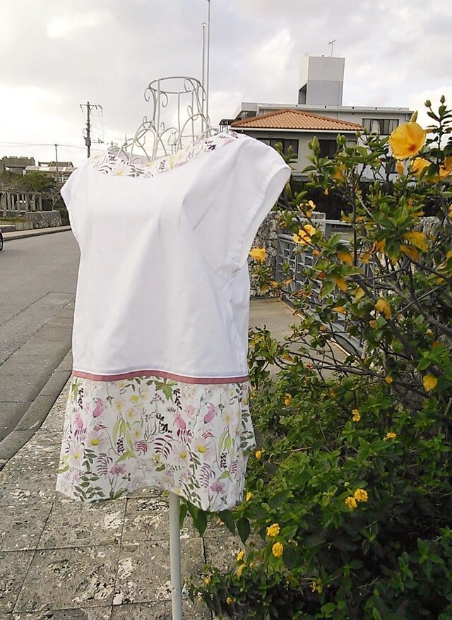 【春 夏 リバティ＜Chartwell＞(チャートウェル)】　チュニックブラウス　