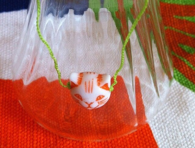 Bracelet:Chinese cat(red)の画像1枚目