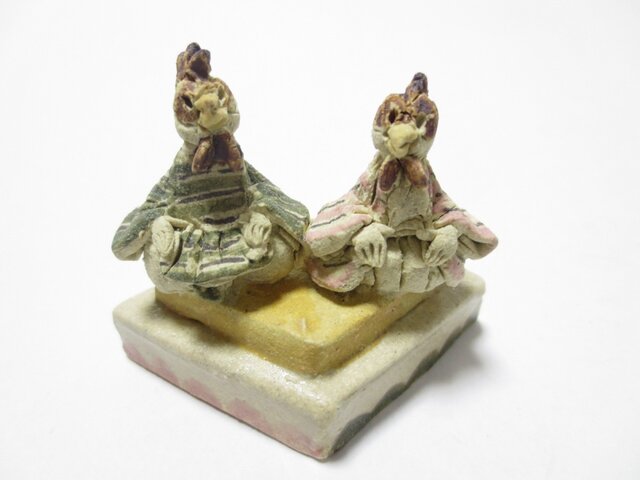 ちびひしもち雛人形 -にわとり-の画像1枚目