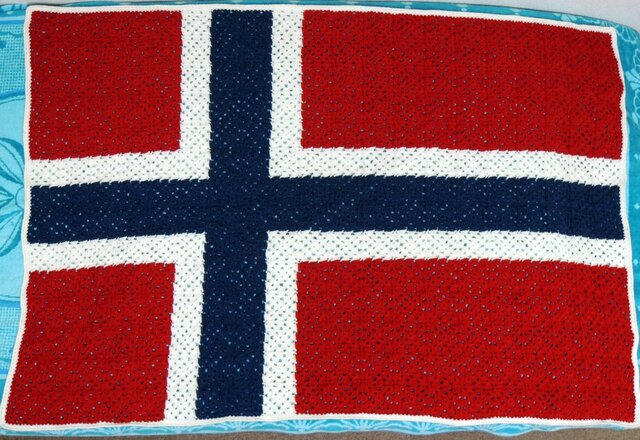 ノルウェー国旗のブランケットの画像1枚目