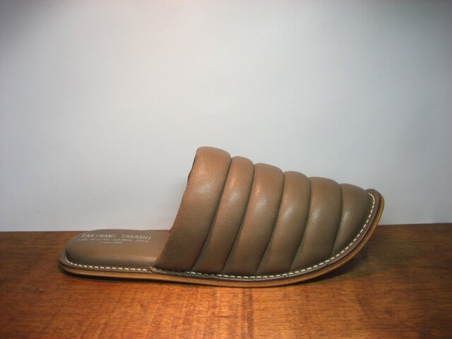 Sofa Slippers MOKO BROWN sizeSの画像1枚目