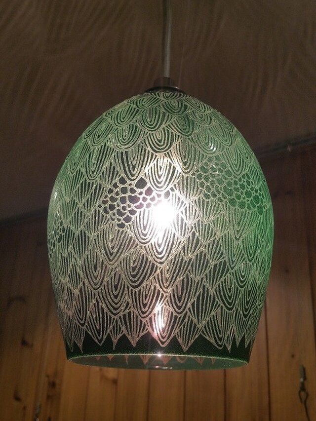 shadow lamp (Green つぼみ型)の画像1枚目