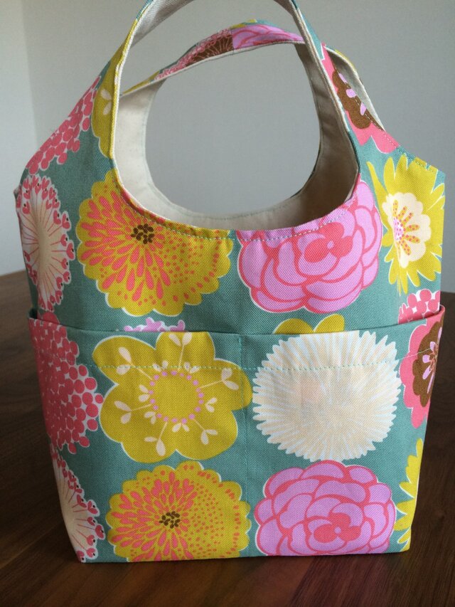 帆布バック 花柄の画像1枚目