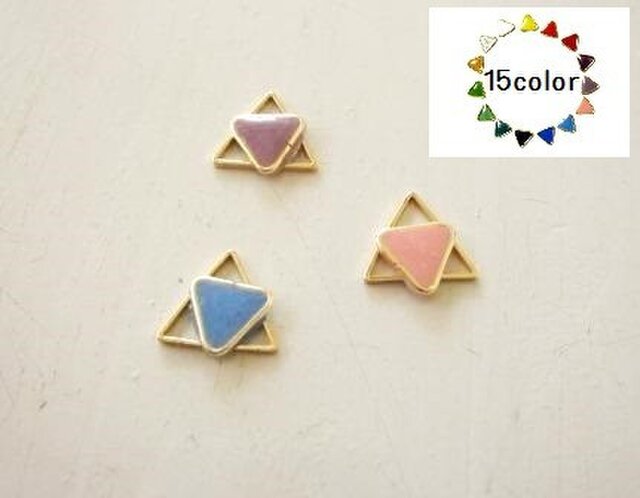 小さな星のカラフルピアス☆15色【受注制作】の画像1枚目