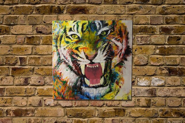 Tiger / トラのスプレーアート作品。の画像1枚目