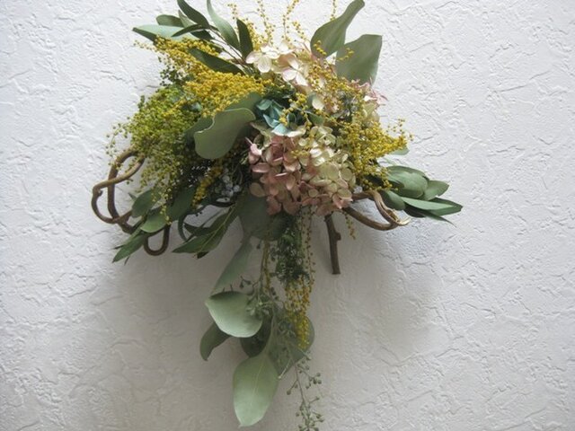 ミモザとミナズキwreathの画像1枚目