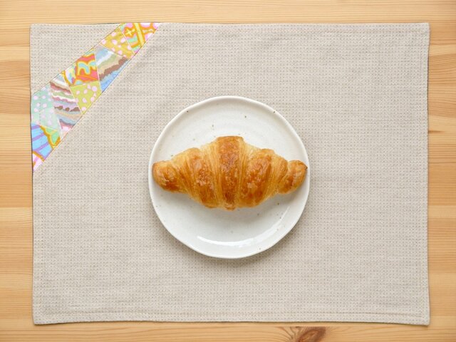 ランチョンマット ~春霞~ ベージュの画像1枚目