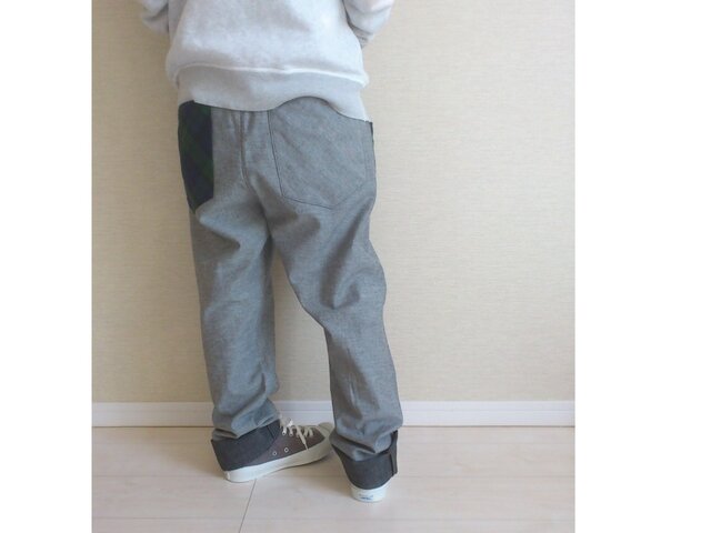 ※オーダー品※綿のゆるパンツ115(グレー杢)の画像1枚目