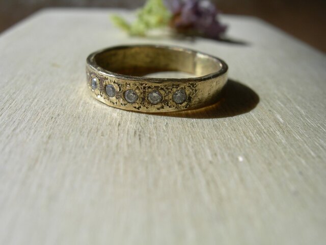 ⑫ハーフエタニティRING 真鍮 ⑫ハーフエタニティRING 真鍮