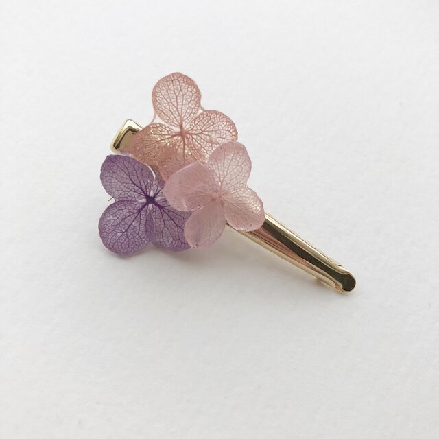 あじさいのピン留め*ピンクアメジスト*の画像1枚目