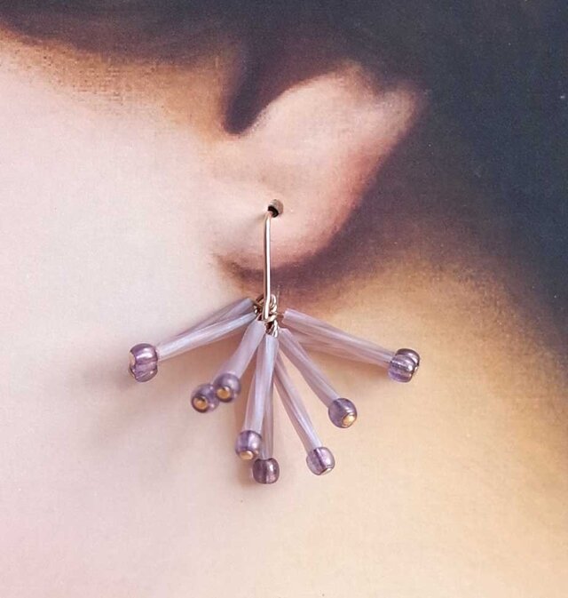 スパーク!ピアス<ピンク×パープル>の画像1枚目
