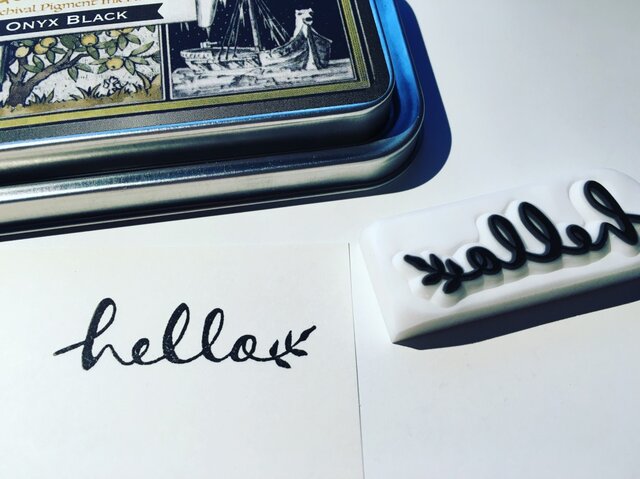 hello*消しゴムはんこ*の画像1枚目