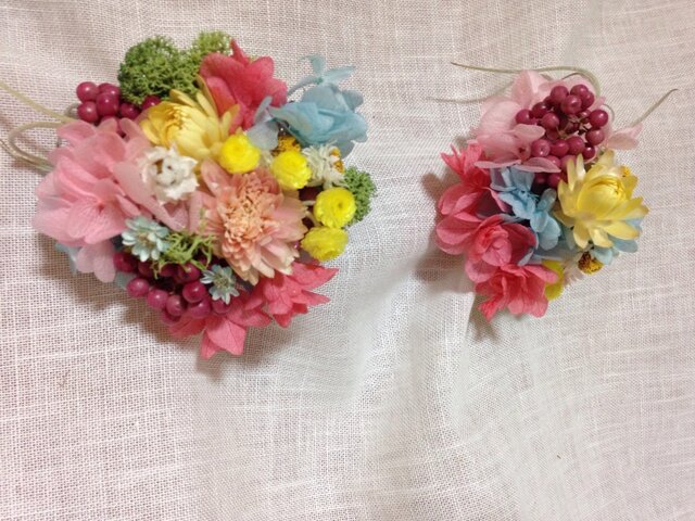 よくがんばったね!のお揃いコサージュの画像1枚目