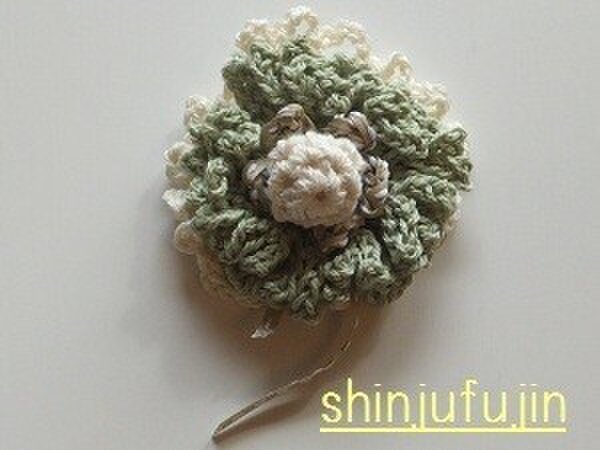 【Sold】お花畑のコサージュ04の画像1枚目