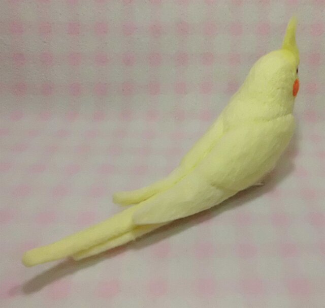 羊毛フェルト オカメインコ ルチノー 0_19543565ab8a2fb091f22bb26eb9