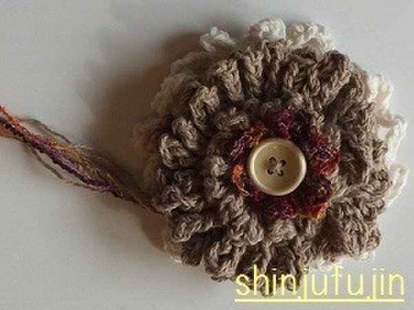 【Sold】お花畑のコサージュ08の画像1枚目