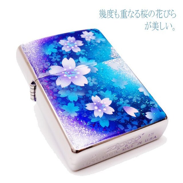 ZIPPO 蒼桜 ライター 両面アート 箱付き | iichi 日々の暮らしを