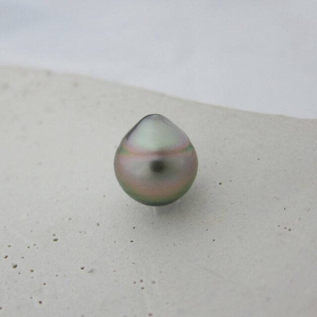 10mm♪ペンダントに☆ 黒蝶真珠バロック 無穴ルース 10-02Bの画像1枚目