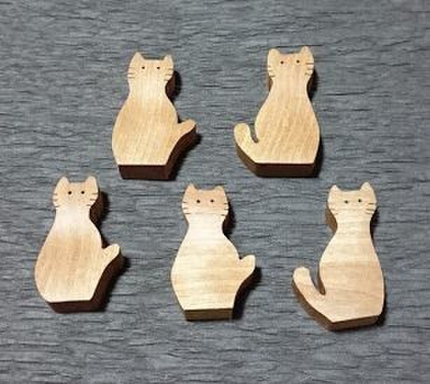 ねこの箸置き さくらの画像1枚目