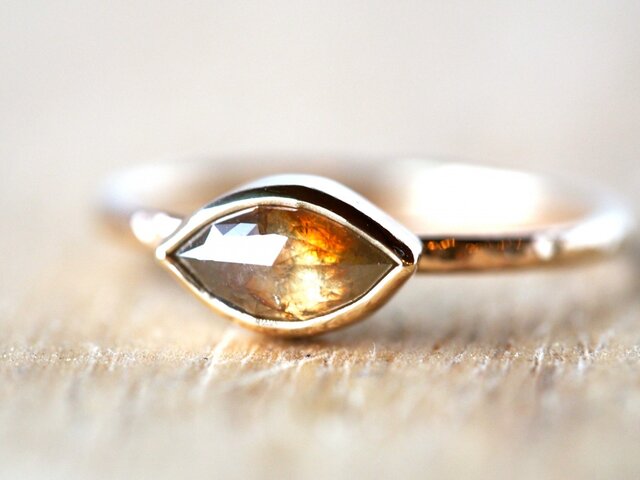 Art in Nature Marquis Diamond Ringの画像1枚目