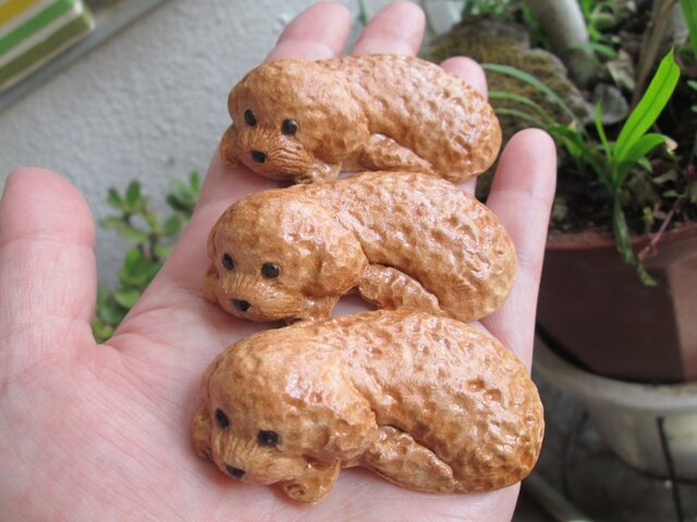 トイプードルの箸置き（茶色・3個セット） | iichi 日々の暮らしを