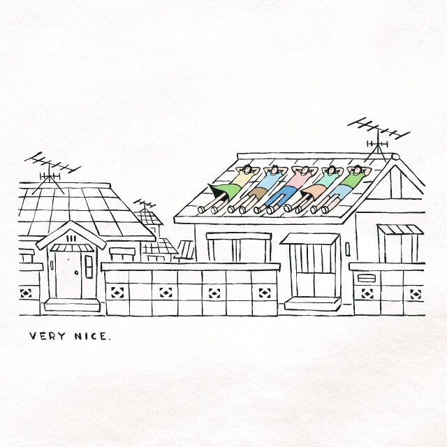 半袖 Tシャツ 『屋根のうえ』 メンズ レディース