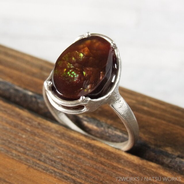 Fire Agate Ring ファイア・アゲート ① | iichi 日々の暮らしを