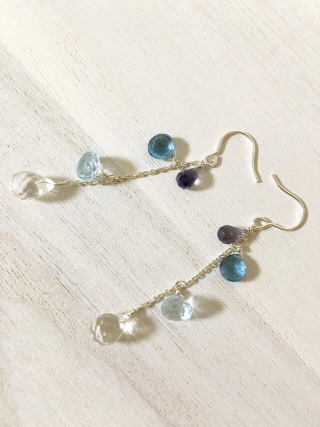 水しぶきのピアスの画像1枚目