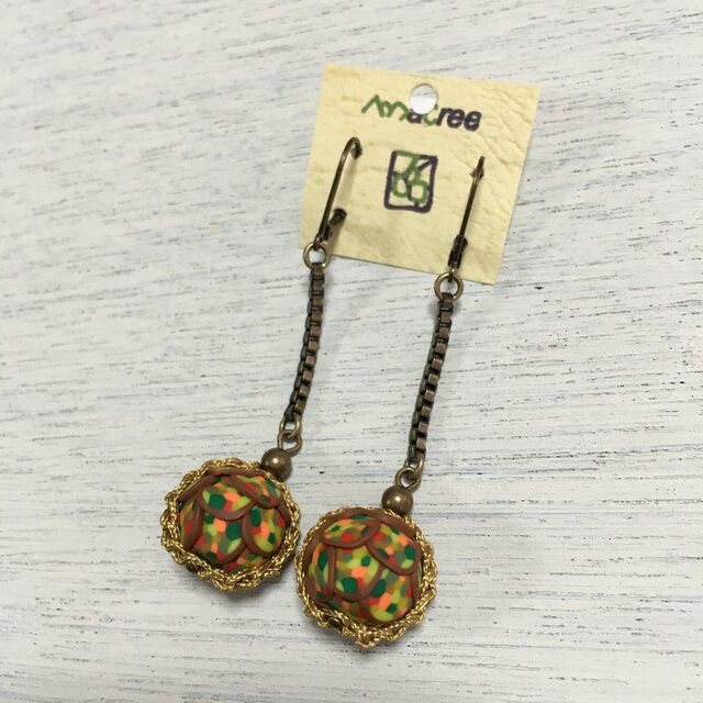 ぶらぶら丸チェーンピアス・イヤリングの画像1枚目