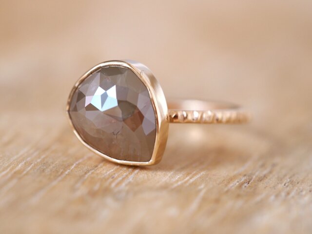 Cappuccino Drop Diamond Ringの画像1枚目