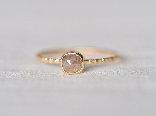 Free Form Silver Diamond Ringの画像1枚目