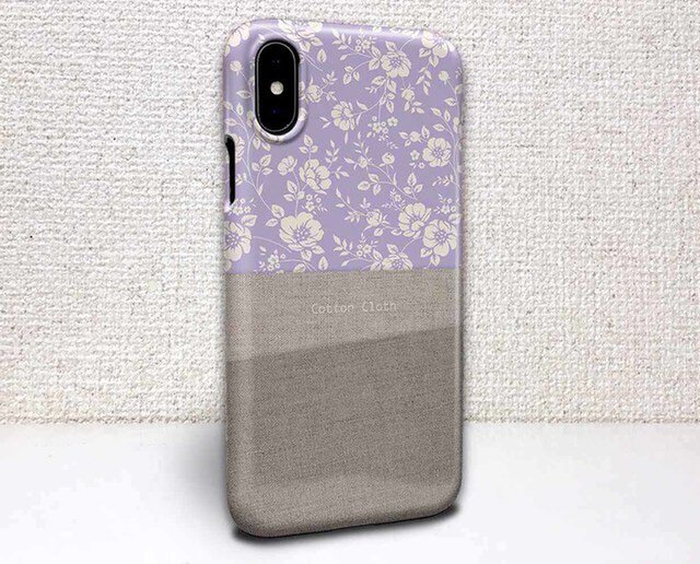 iphone ハードケース iPhoneX iphone8 iphone8 plus 花柄 Cotton Clothと花柄の画像1枚目