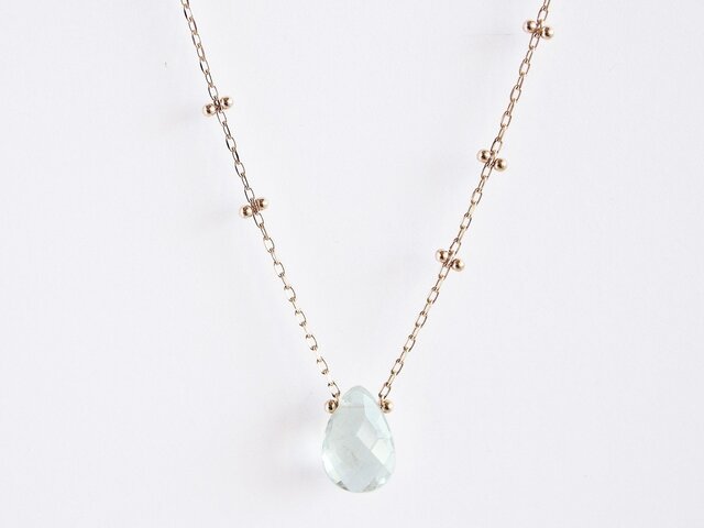 K10 Dew Drop Necklace GRの画像1枚目