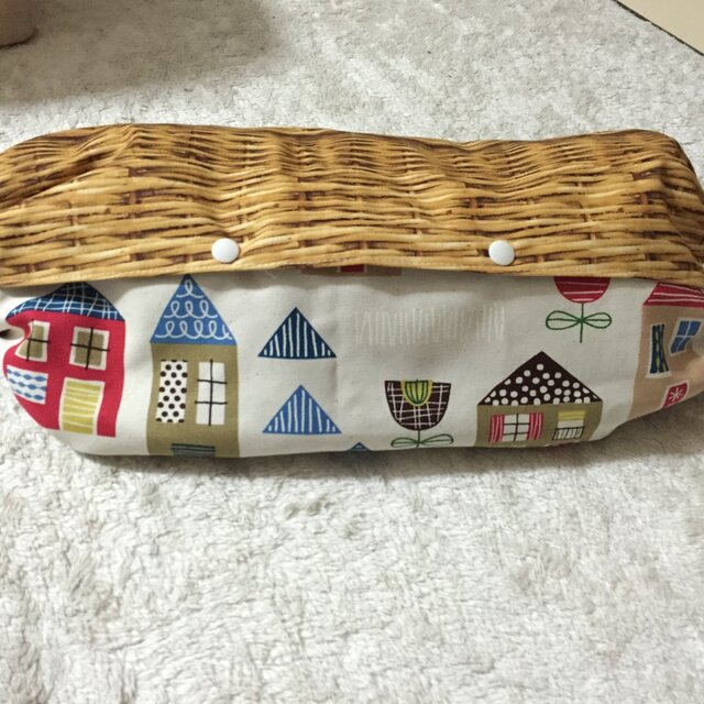 エルゴ・抱っこ紐カバー(ハウスカゴ×モカ)の画像1枚目